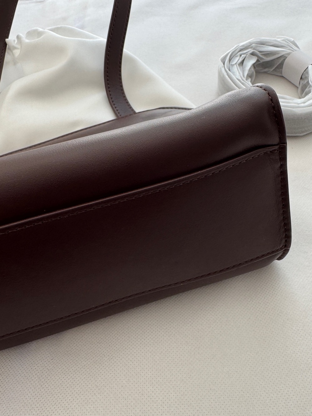 Brown Leather Shoulder Bag - Picture 6 of 12